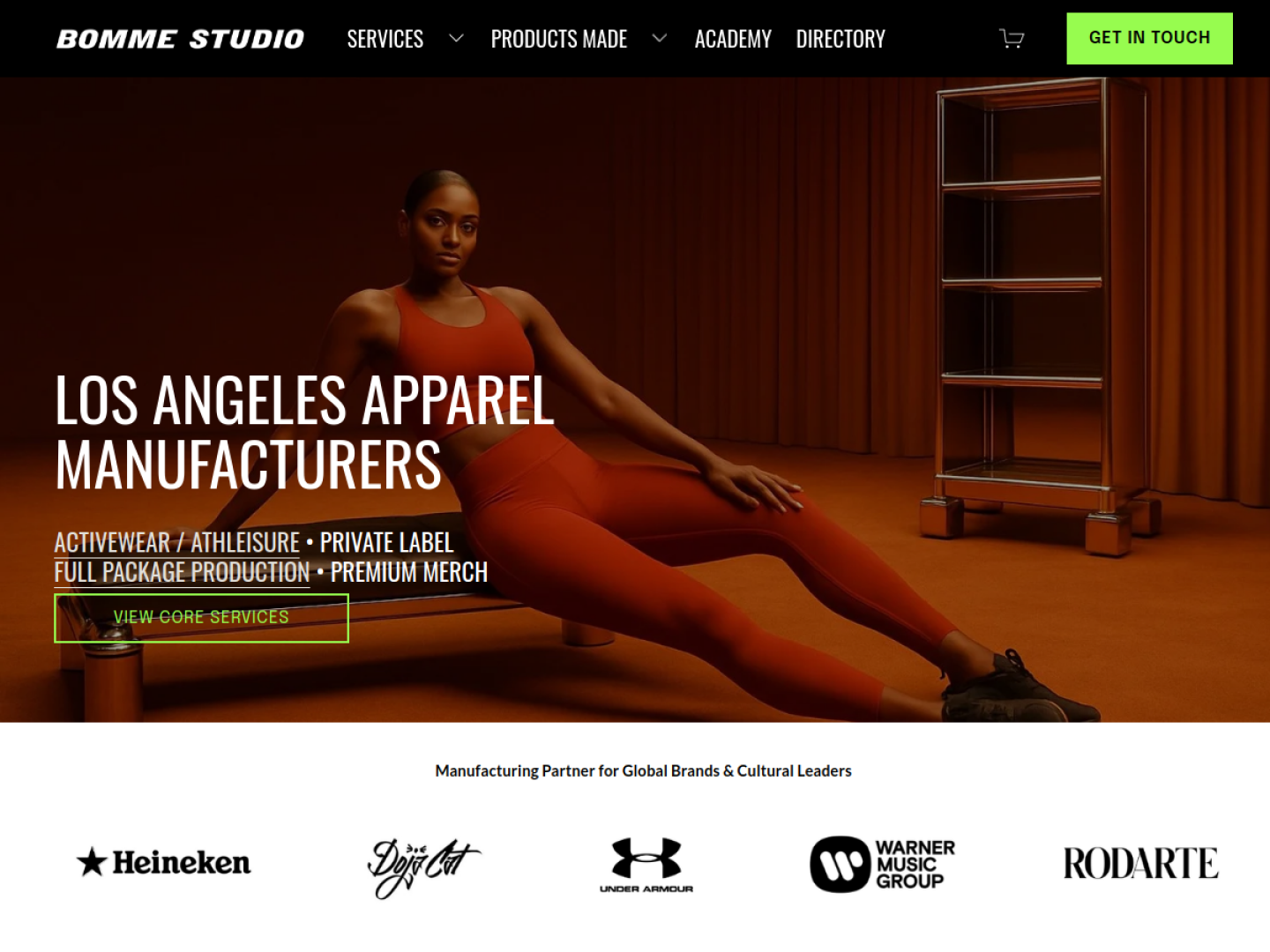 BOMME STUDIO official website homepage
