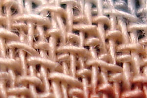 Close-up of woven rayon viscose fabric