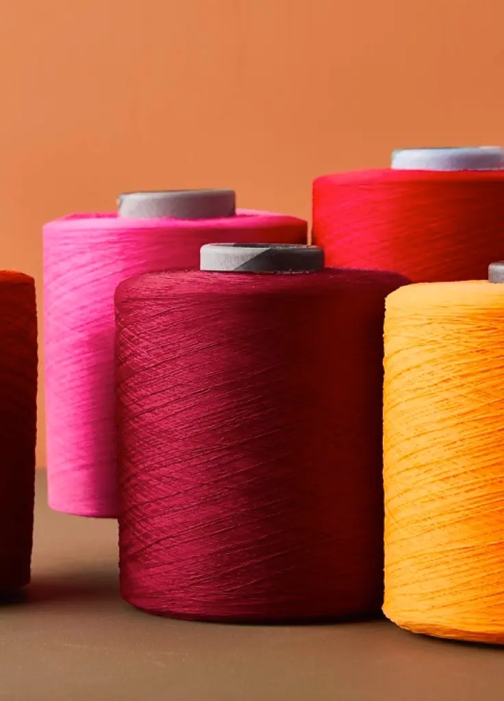 Recycled polyester filament yarn cones