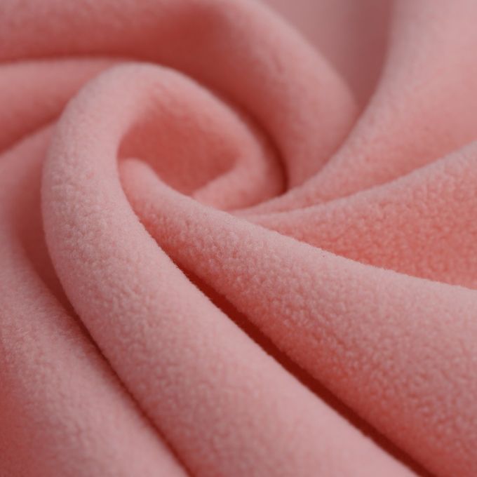 Recycled polyester fleece surface
