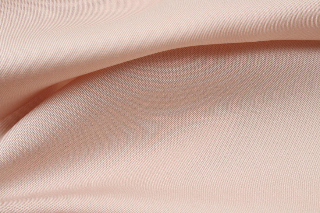Close view of a soft-finished Tencel twill surface