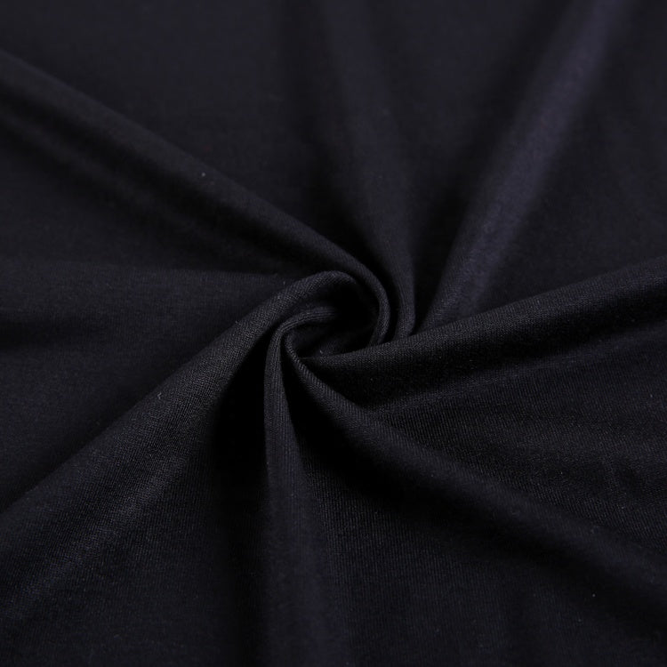 Black Tencel lyocell spandex jersey fabric