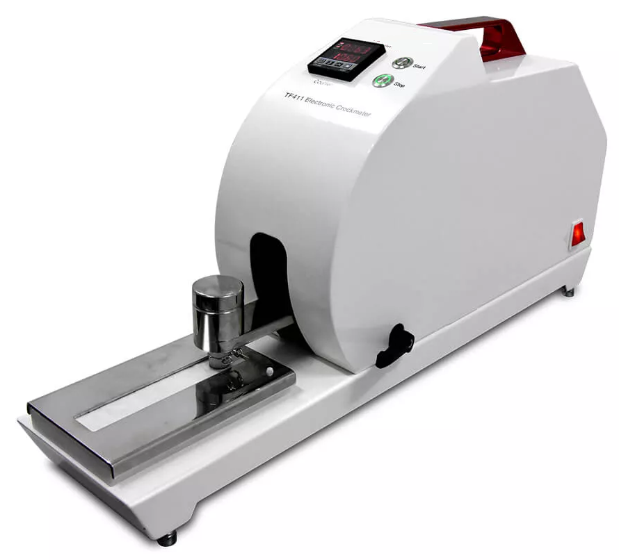 Electronic crockmeter for fabric rubbing fastness testing