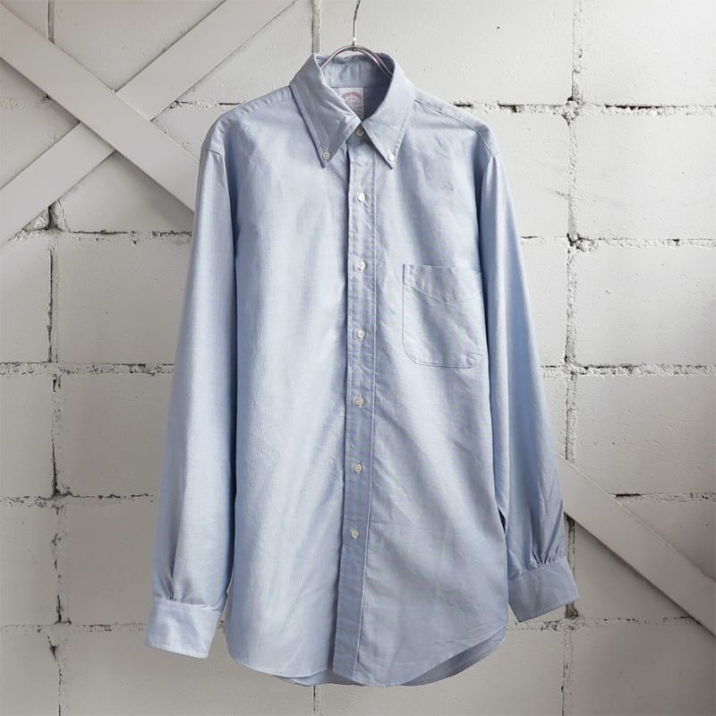 Light blue Oxford cloth button-down shirt showing the classic shirting use of Oxford fabric.