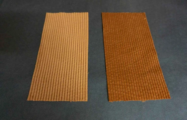 Corduroy nap direction comparison