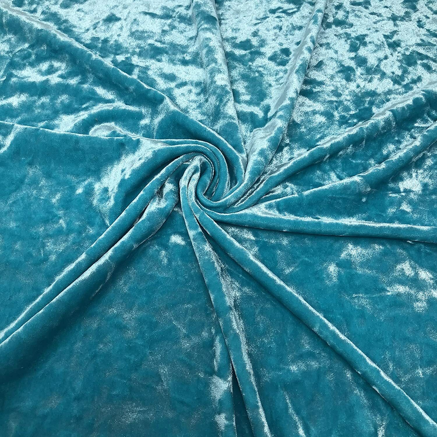 Crushed stretch velvet showing a visibly different pile orientation and surface reflection.