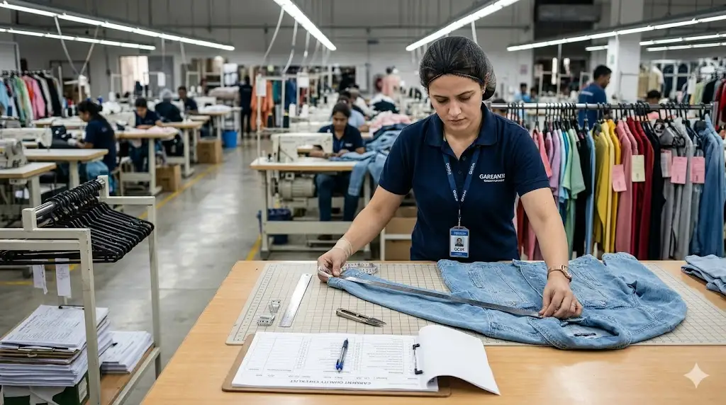 Finished garment quality-control inspection