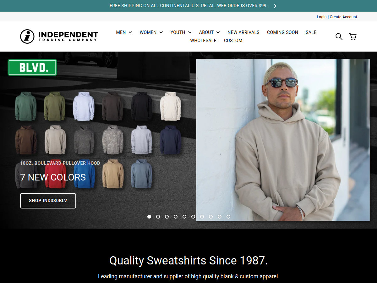 Independent Trading Company official website homepage