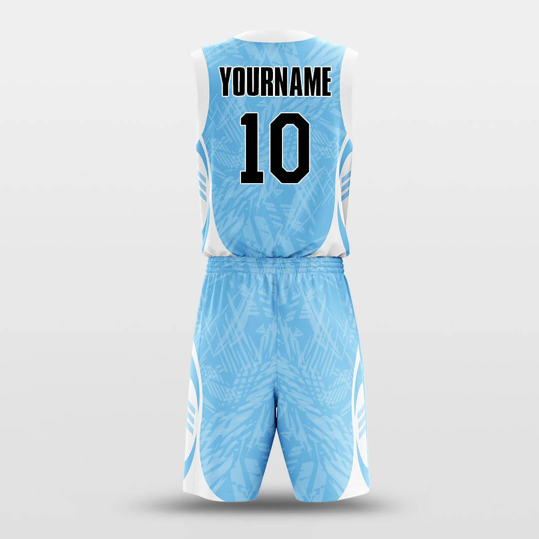 Personalized basketball jersey and shorts with player name and number