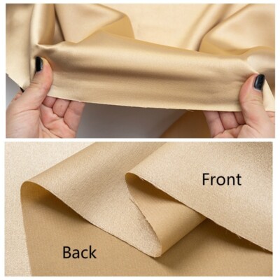 Satin front and back surfaces