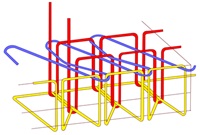 Stitch structure illustration: 514 four-thread overedge for joining knit fabric.