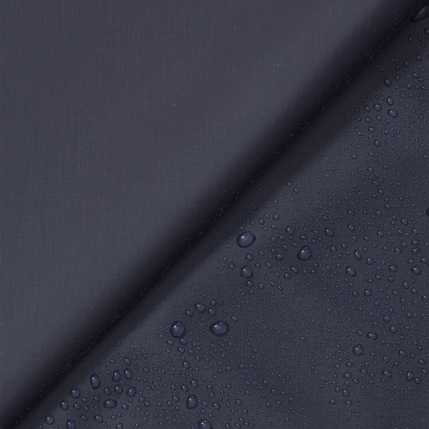 Water droplets on ripstop nylon