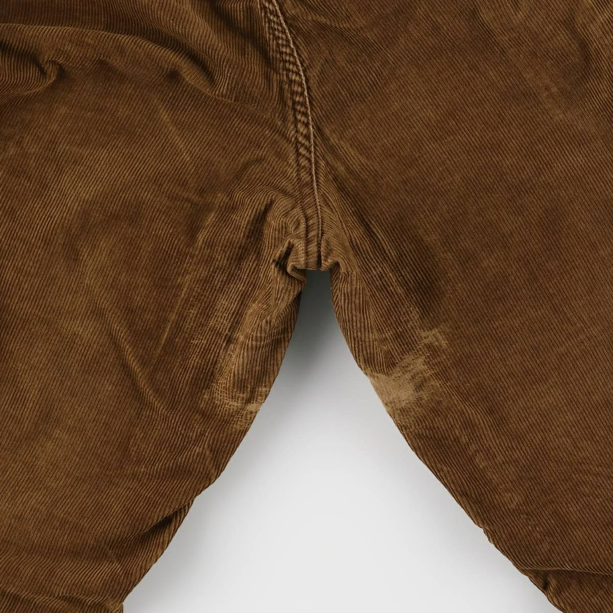 Worn corduroy trouser surface