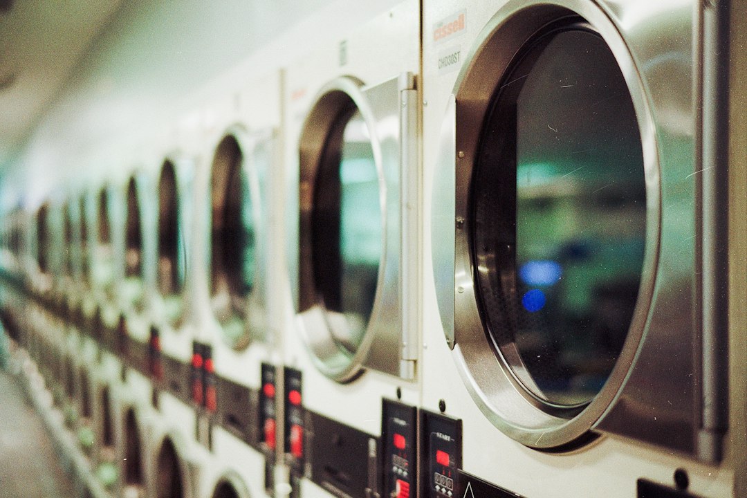 Front-loading machines used for controlled laundering