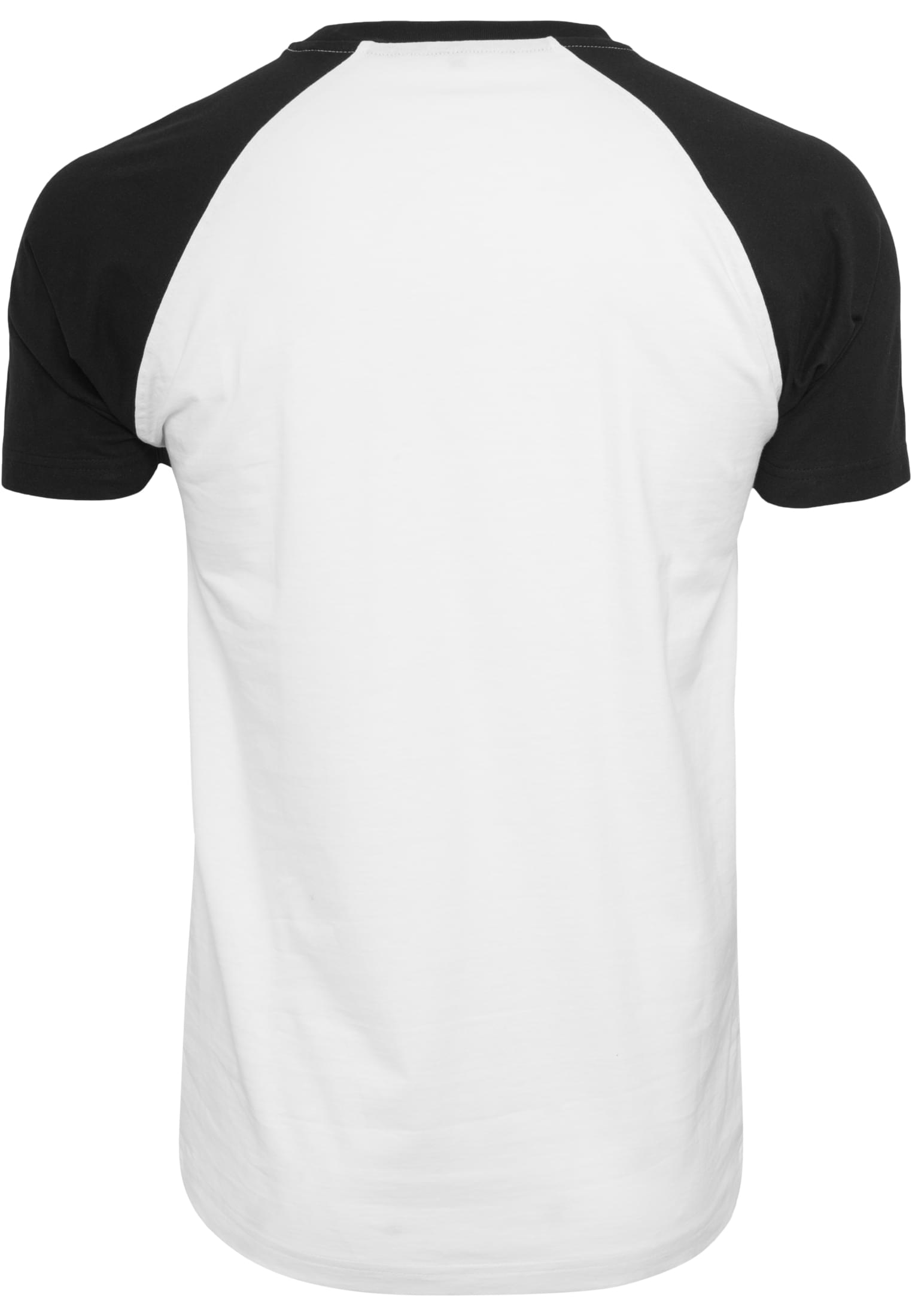 Back view of a raglan tee