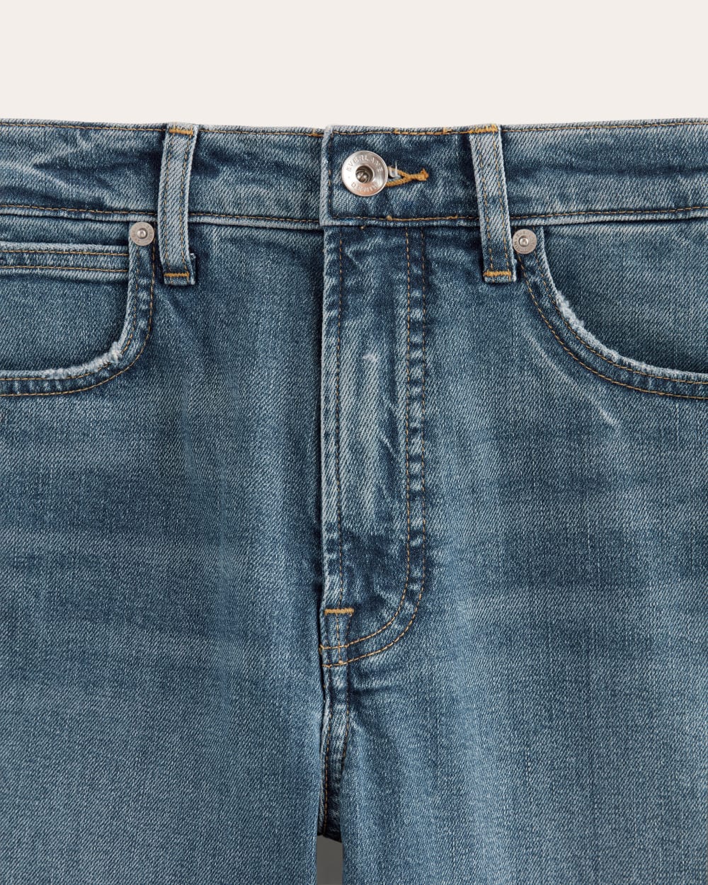 Jeans waistband, fly and pocket construction